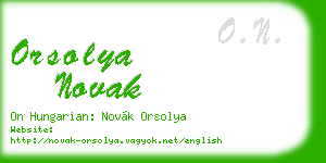 orsolya novak business card